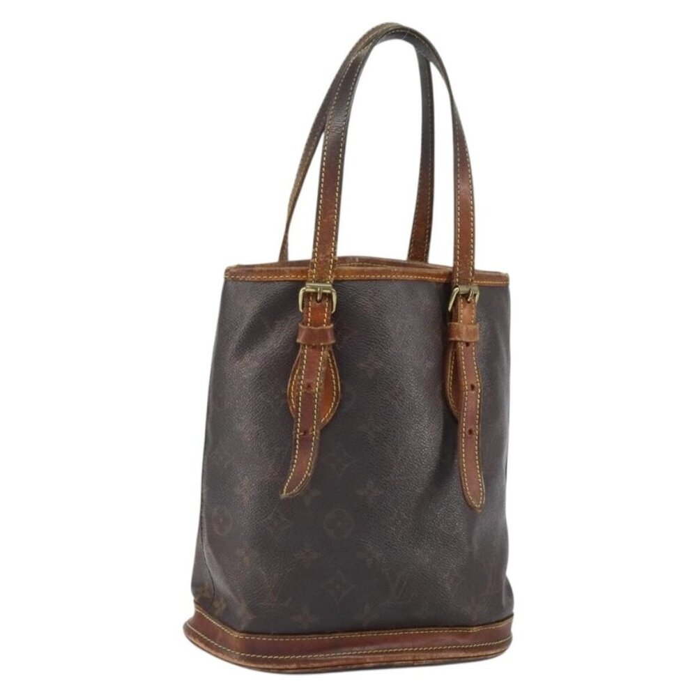 Authentic LOUIS VUITTON Monogram Bucket PM Shoulder Bag M42238 LV